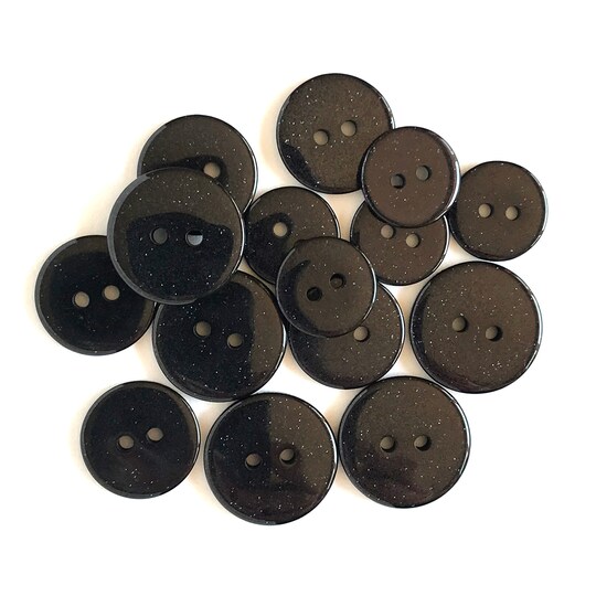 Buttons Galore and More Glitter Craft & Sewing Buttons in Assorted Colors - 45 Buttons